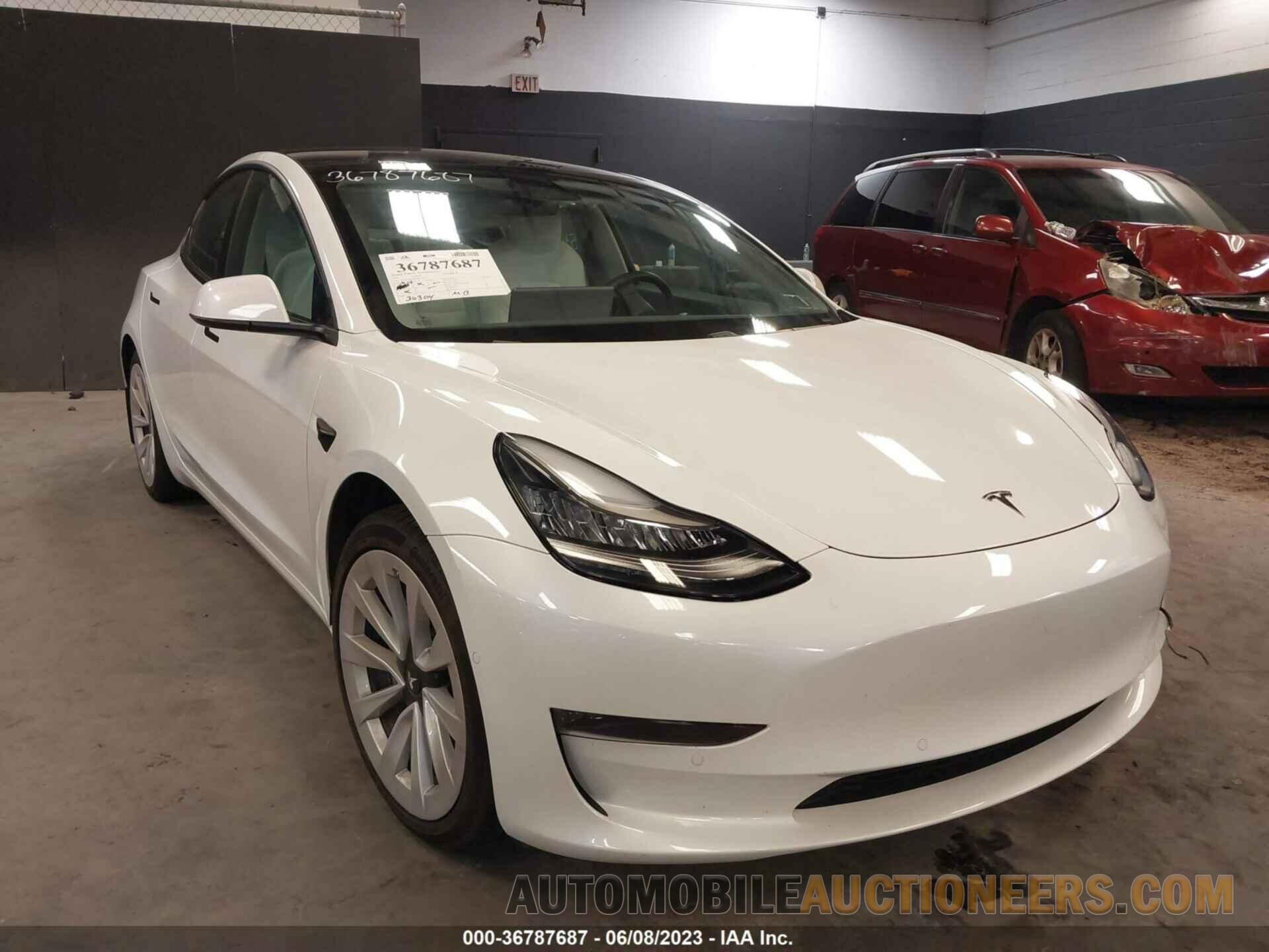 5YJ3E1EAXMF853910 TESLA MODEL 3 2021