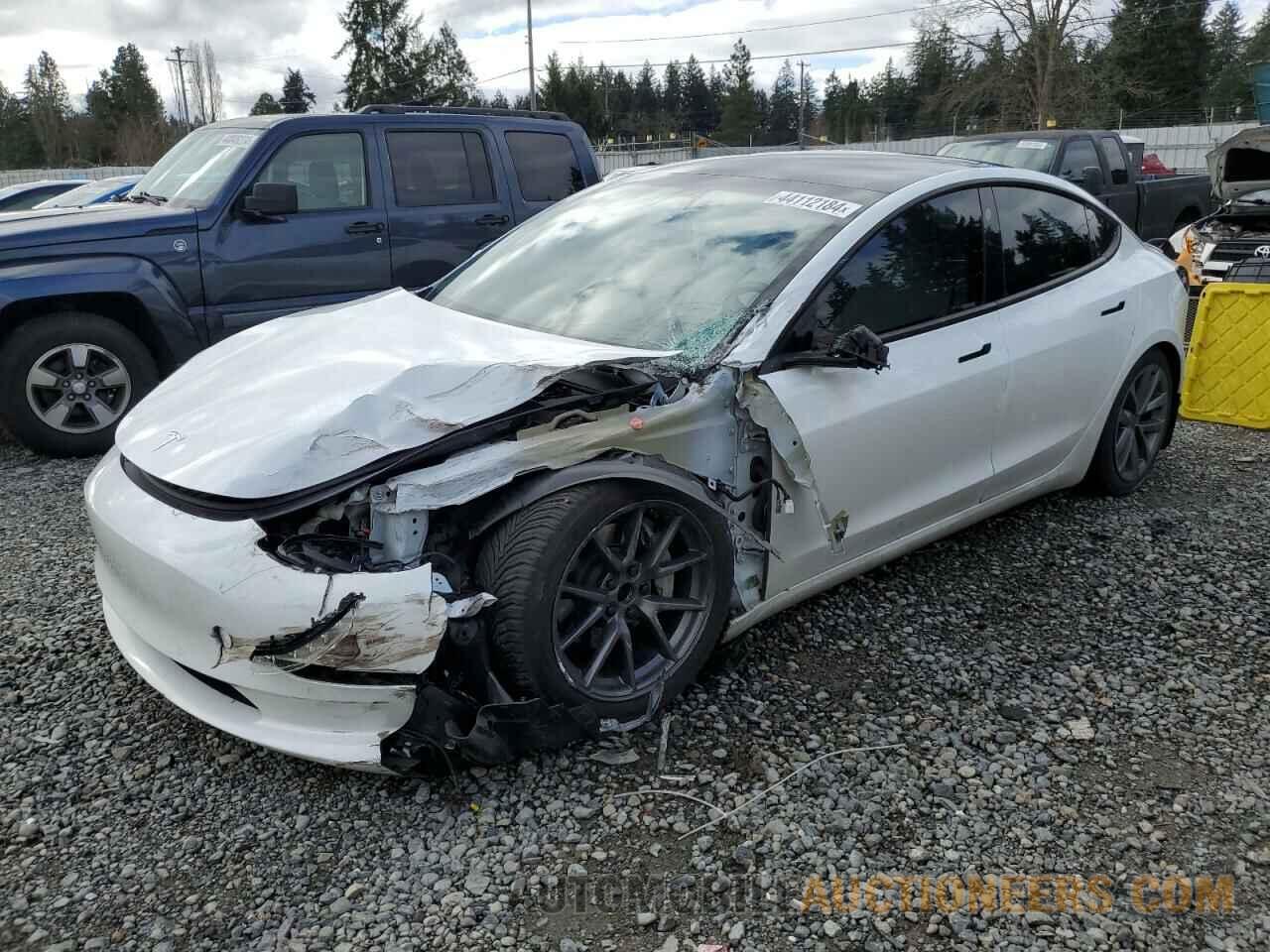 5YJ3E1EAXMF873252 TESLA MODEL 3 2021