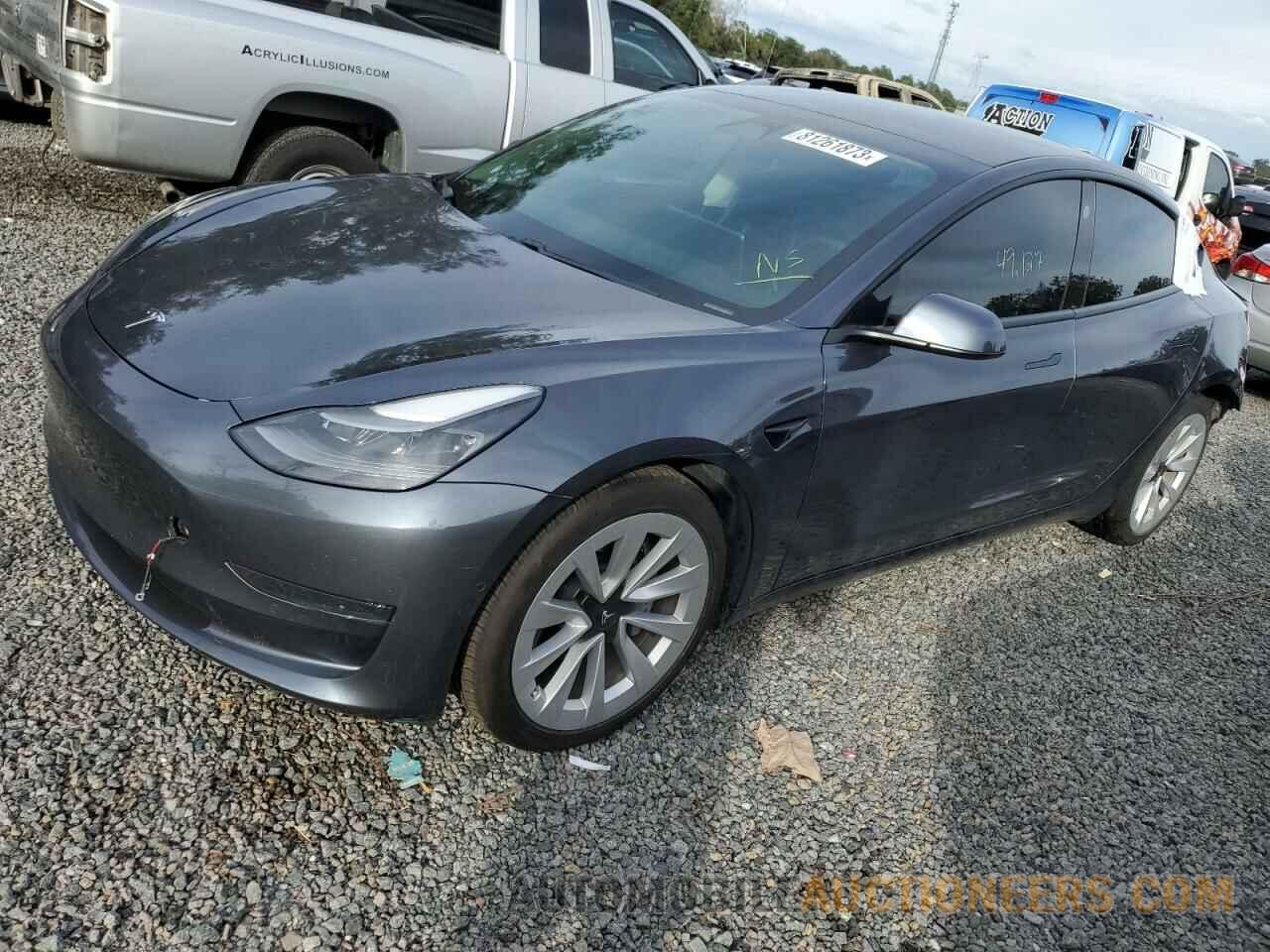 5YJ3E1EAXMF913376 TESLA MODEL 3 2021