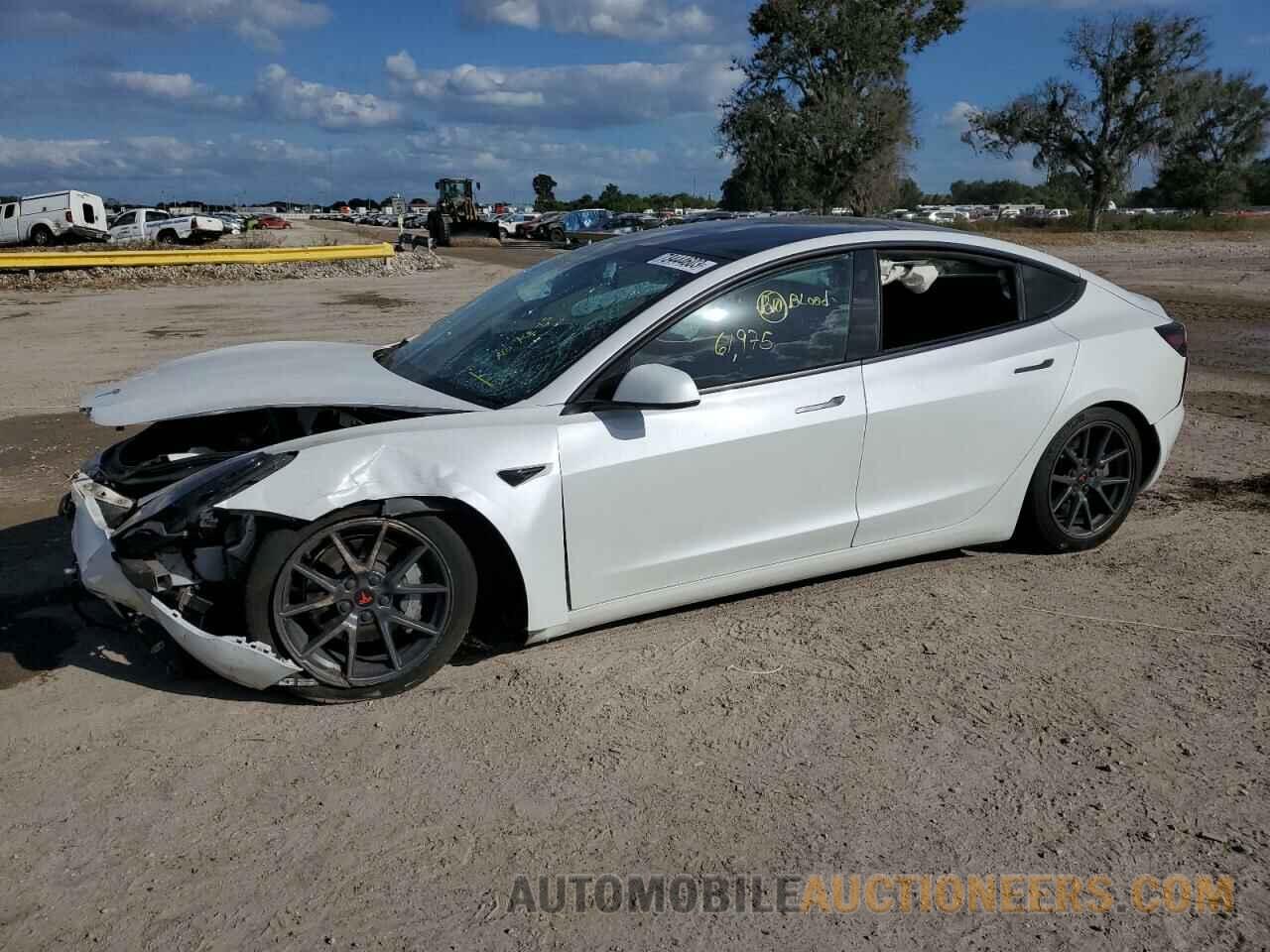 5YJ3E1EAXMF923521 TESLA MODEL 3 2021