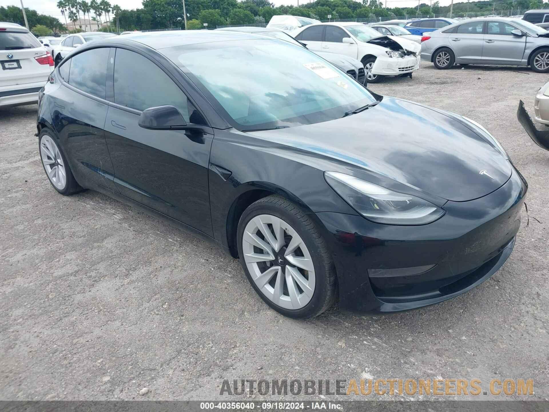 5YJ3E1EAXMF989678 TESLA MODEL 3 2021