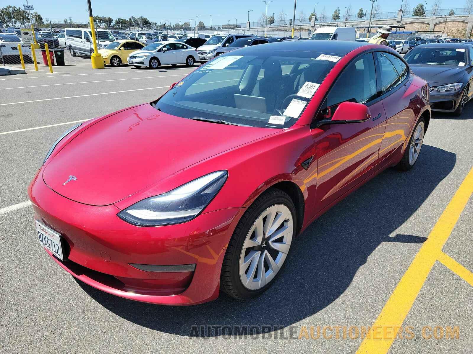 5YJ3E1EAXNF143262 Tesla Model 3 2022