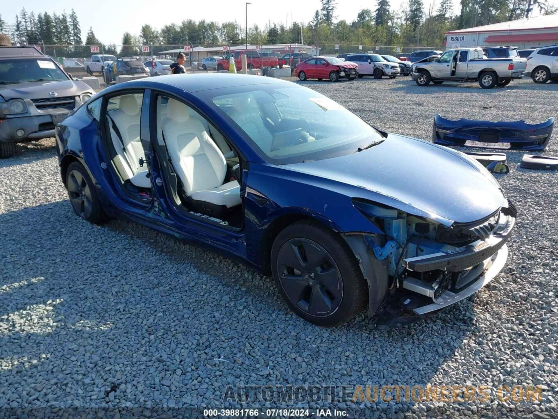 5YJ3E1EAXNF159283 TESLA MODEL 3 2022