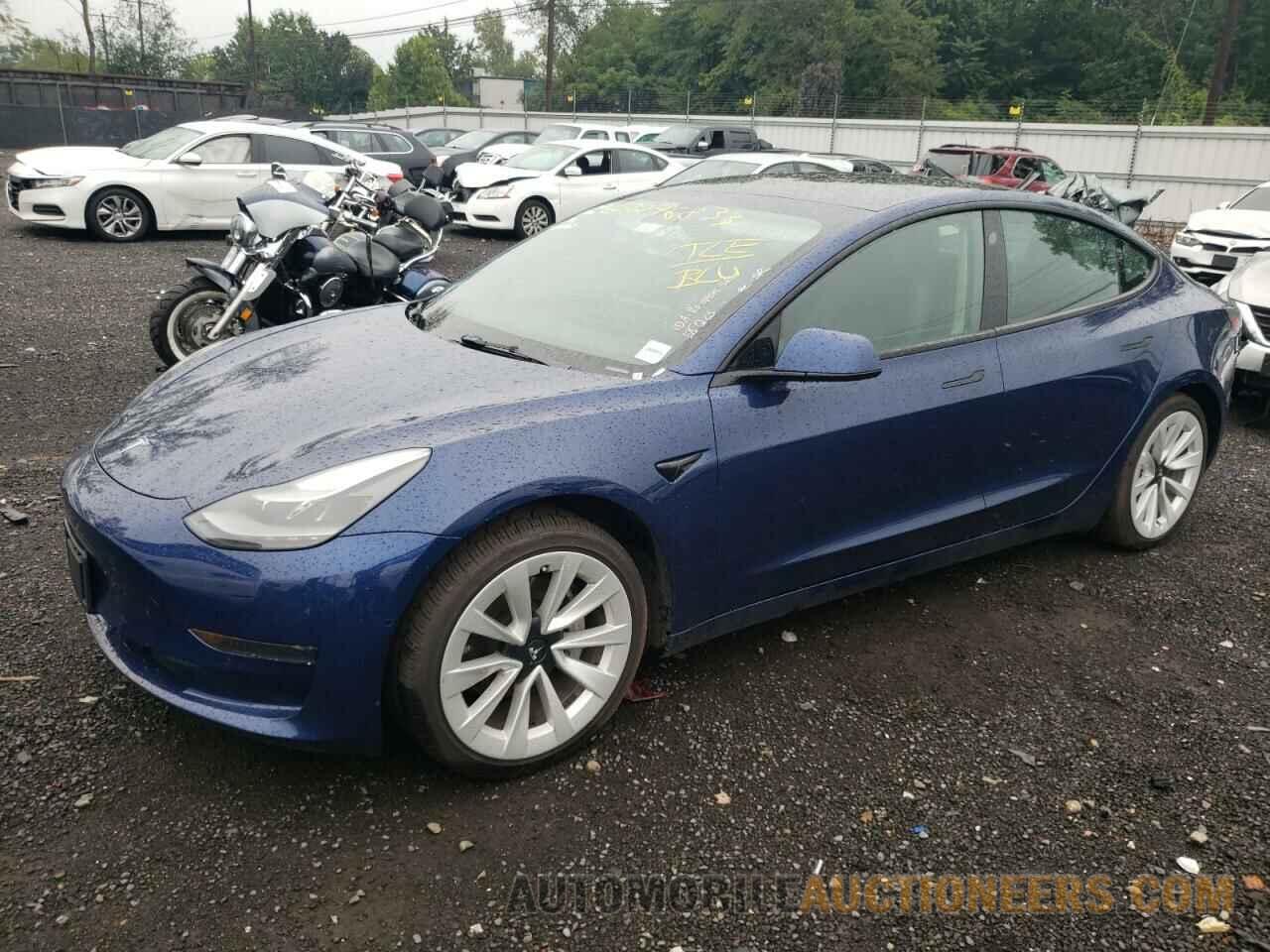 5YJ3E1EAXNF184992 TESLA MODEL 3 2022