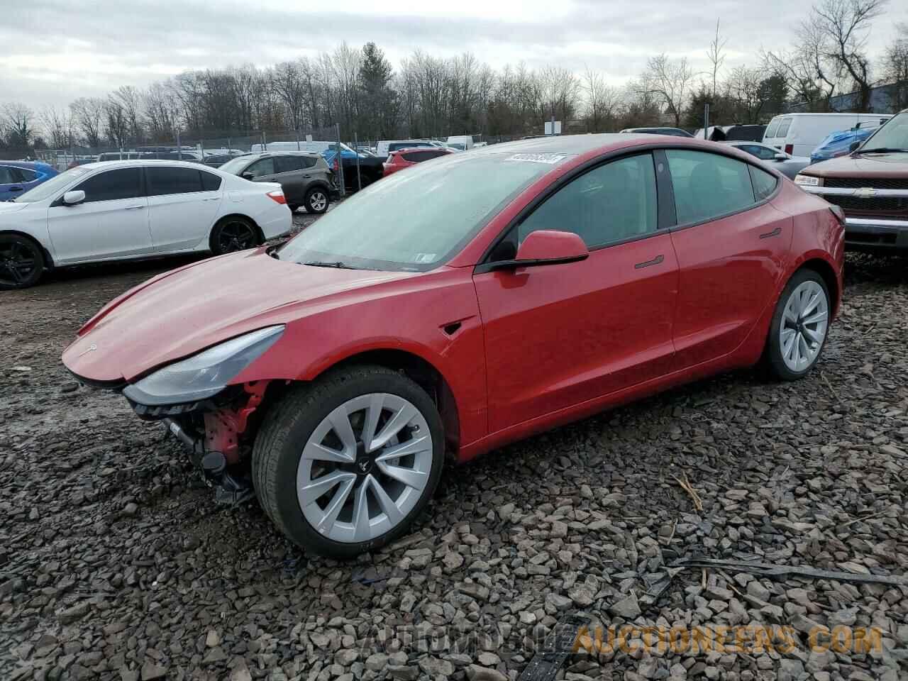 5YJ3E1EAXNF190775 TESLA MODEL 3 2022