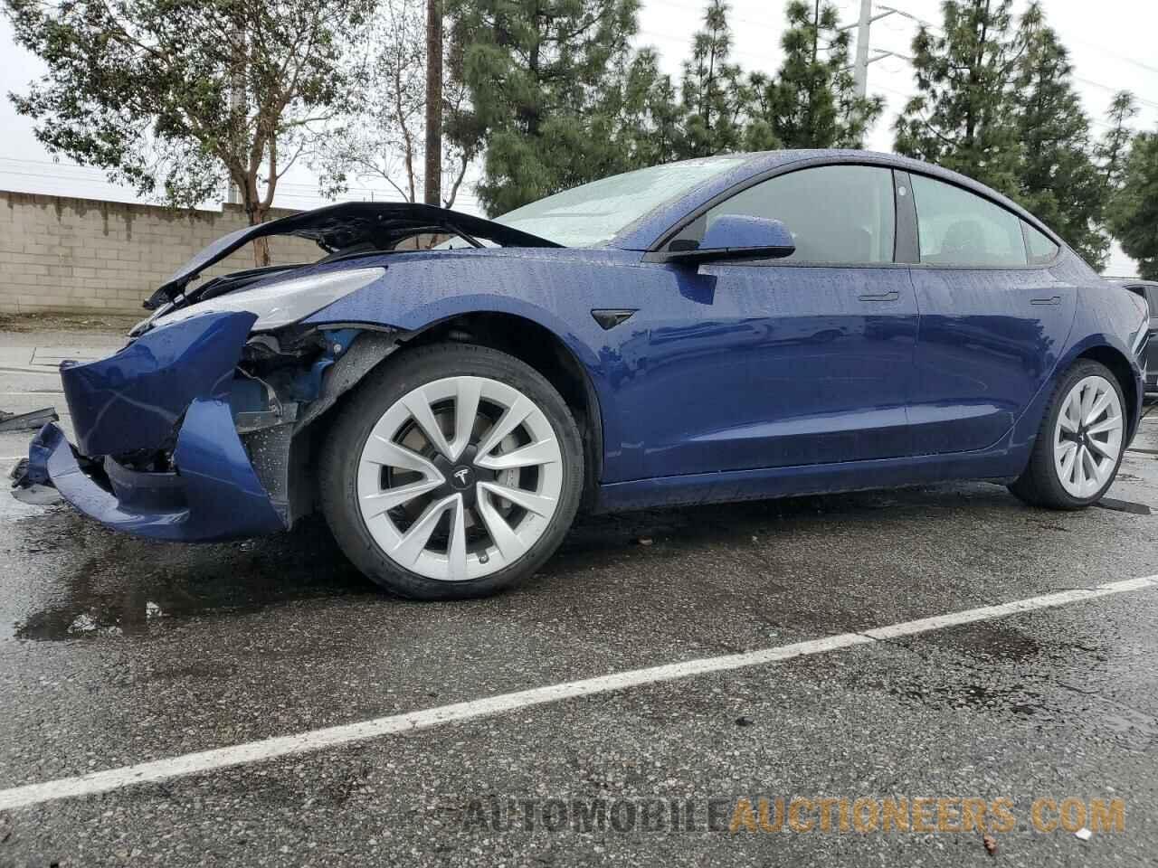 5YJ3E1EAXNF304807 TESLA MODEL 3 2022