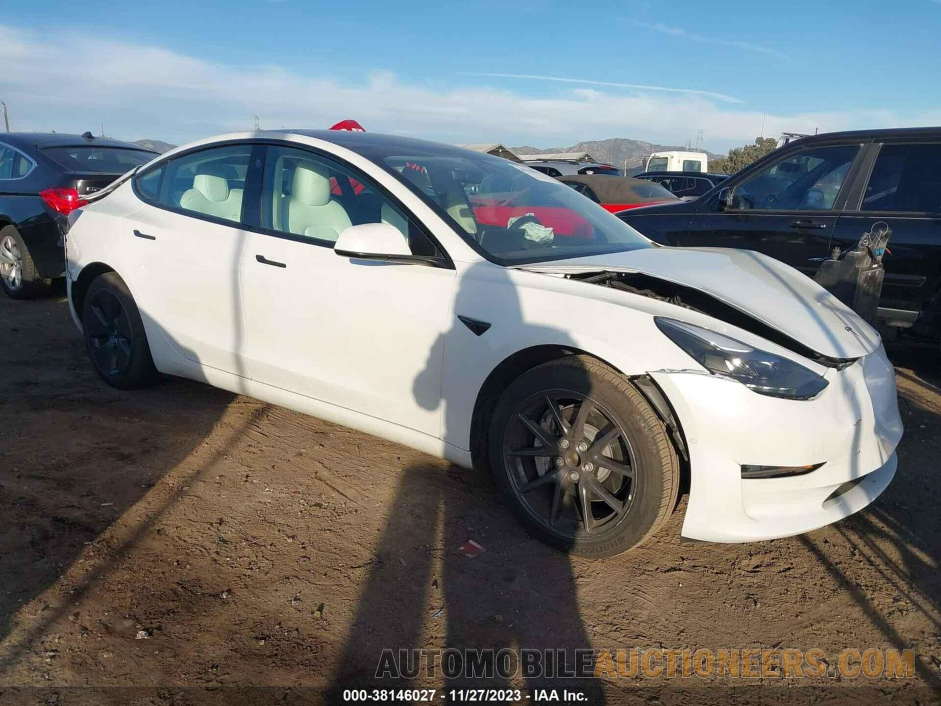 5YJ3E1EAXNF315631 TESLA MODEL 3 2022