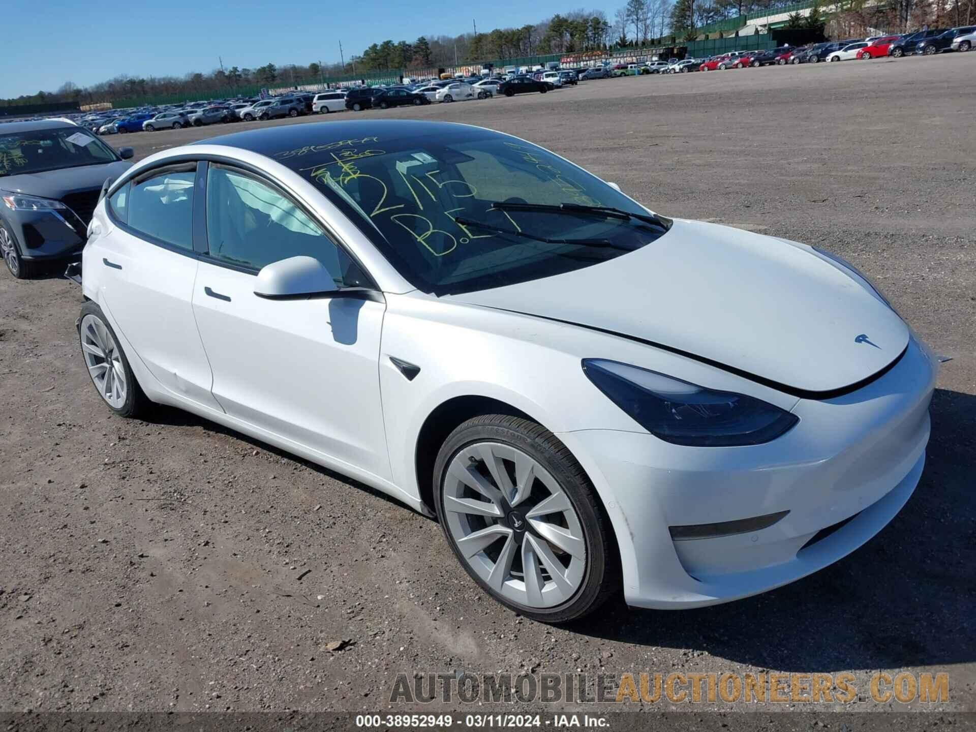 5YJ3E1EAXNF370175 TESLA MODEL 3 2022