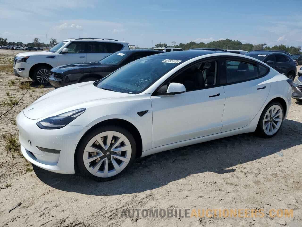 5YJ3E1EAXNF370886 TESLA MODEL 3 2022