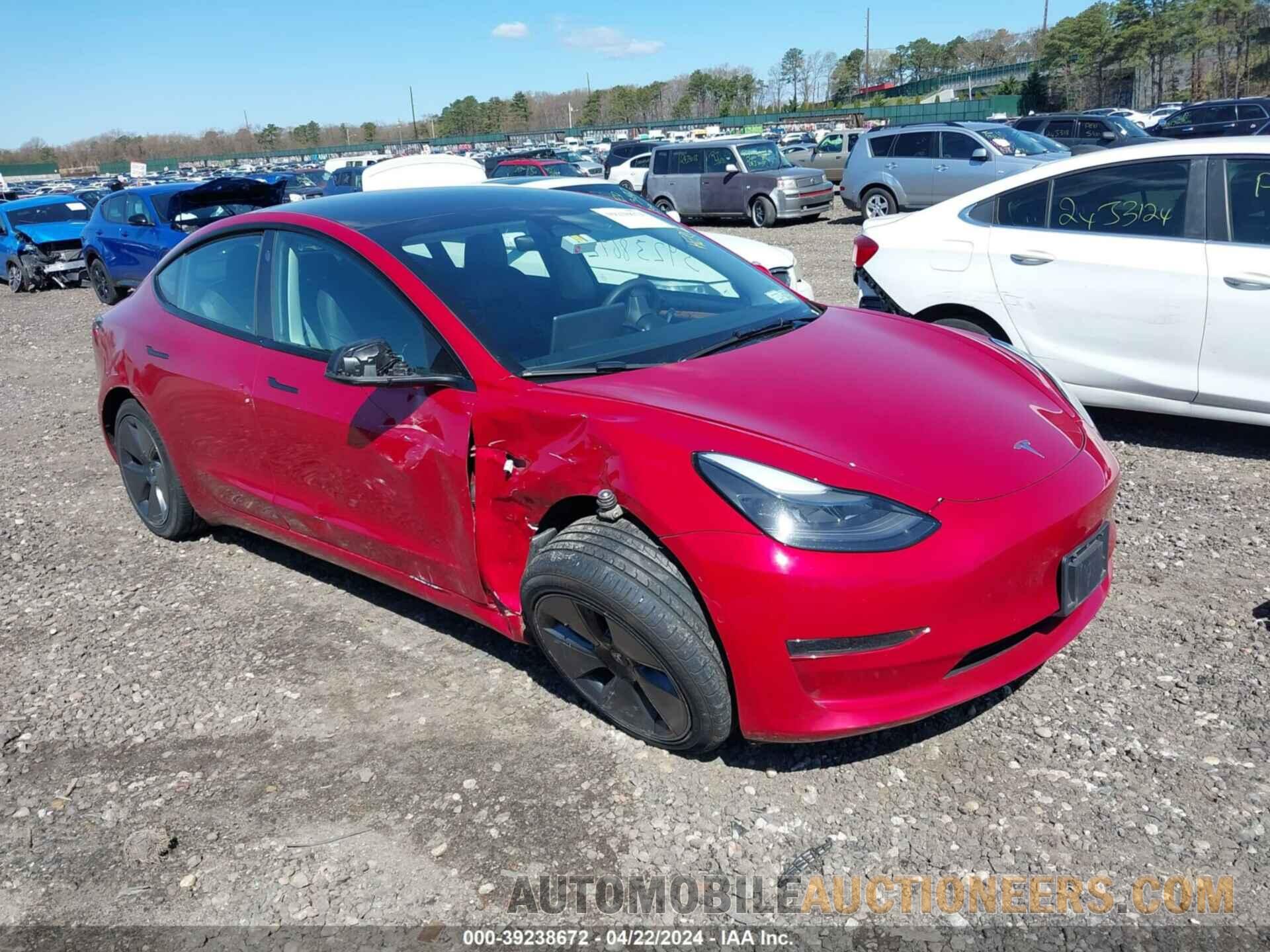 5YJ3E1EAXNF371004 TESLA MODEL 3 2022