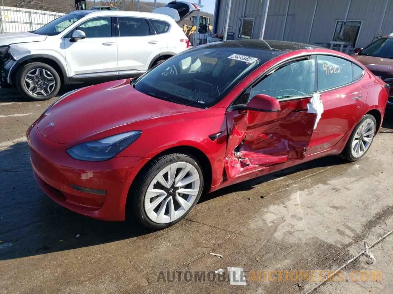 5YJ3E1EAXNF371875 TESLA MODEL 3 2022