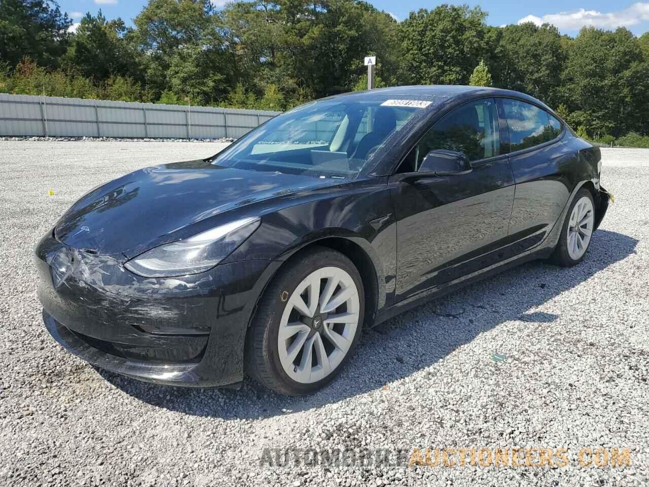 5YJ3E1EAXNF372380 TESLA MODEL 3 2022