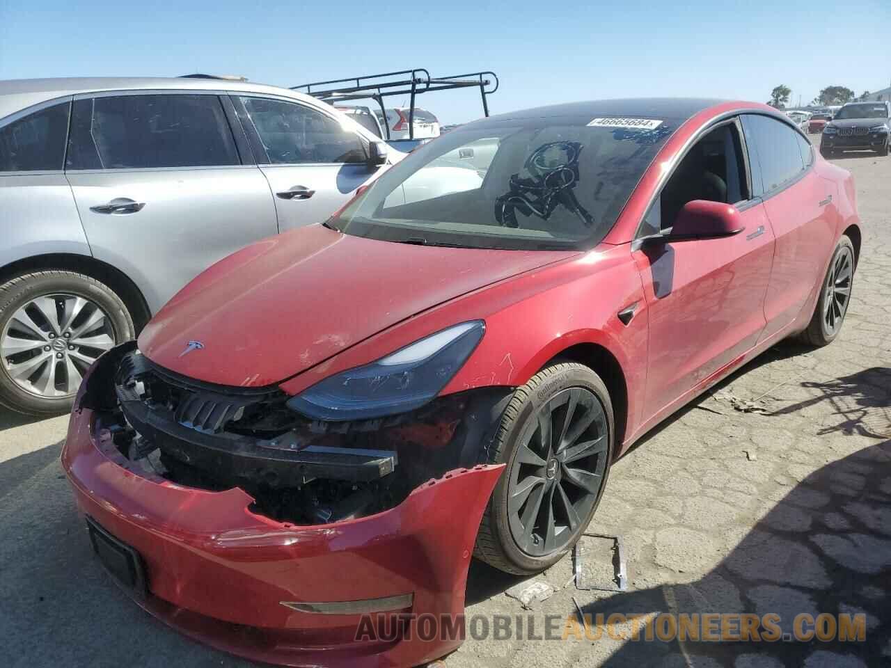 5YJ3E1EB0MF009366 TESLA MODEL 3 2021