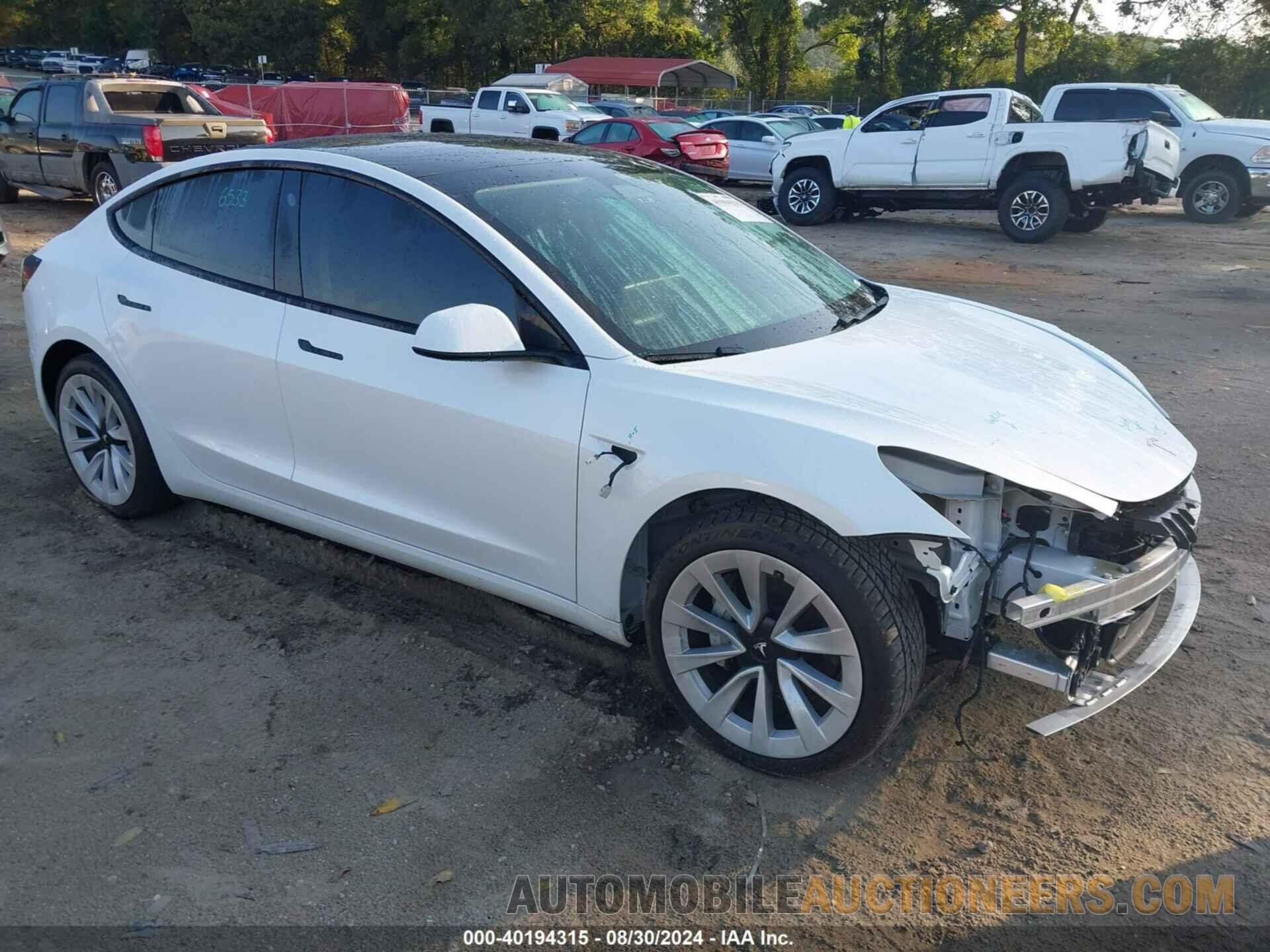 5YJ3E1EB0MF015510 TESLA MODEL 3 2021