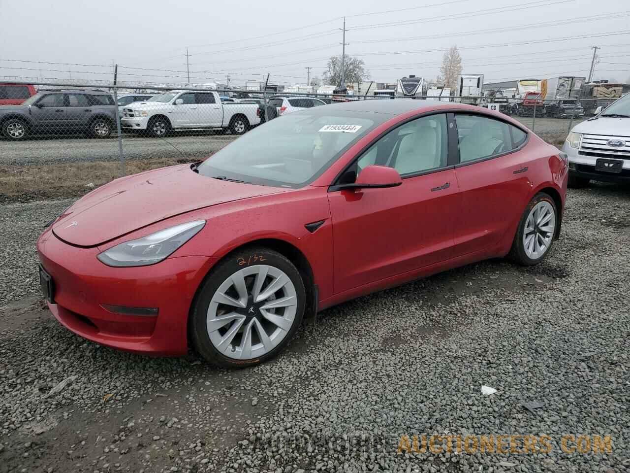 5YJ3E1EB0MF074153 TESLA MODEL 3 2021