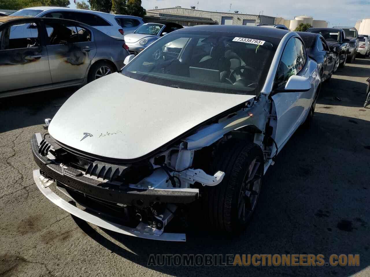 5YJ3E1EB0MF076310 TESLA MODEL 3 2021