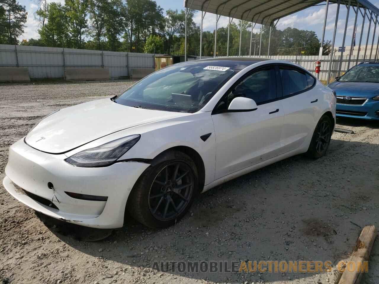 5YJ3E1EB0MF836896 TESLA MODEL 3 2021