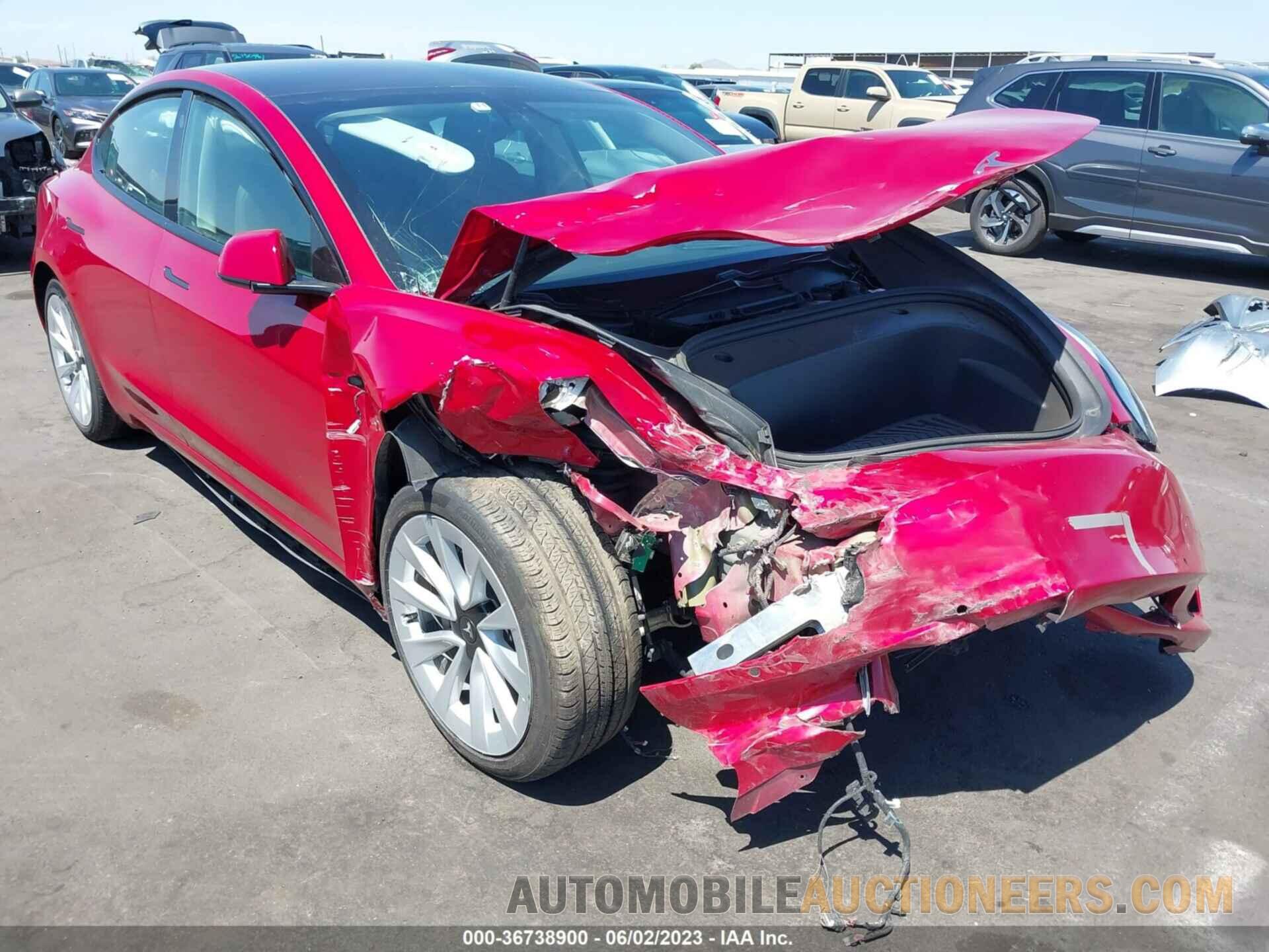 5YJ3E1EB0MF926887 TESLA MODEL 3 2021