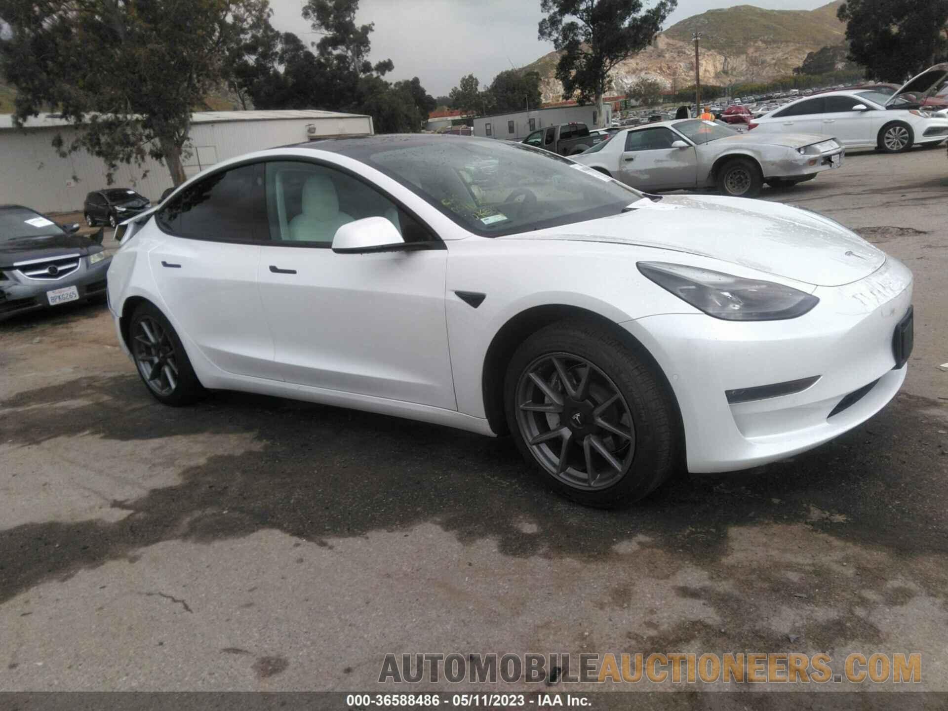 5YJ3E1EB0MF937033 TESLA MODEL 3 2021