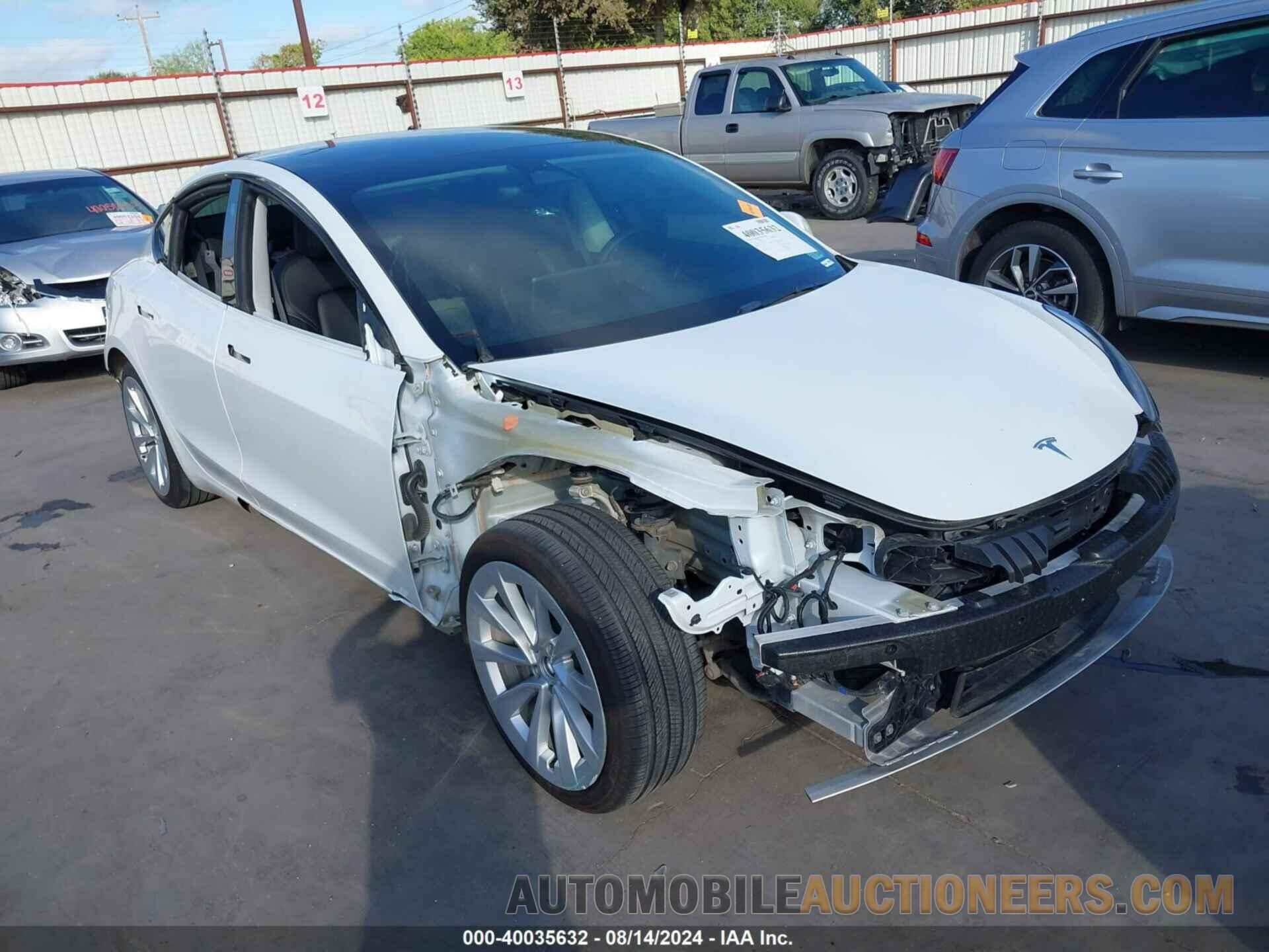 5YJ3E1EB0NF109291 TESLA MODEL 3 2022