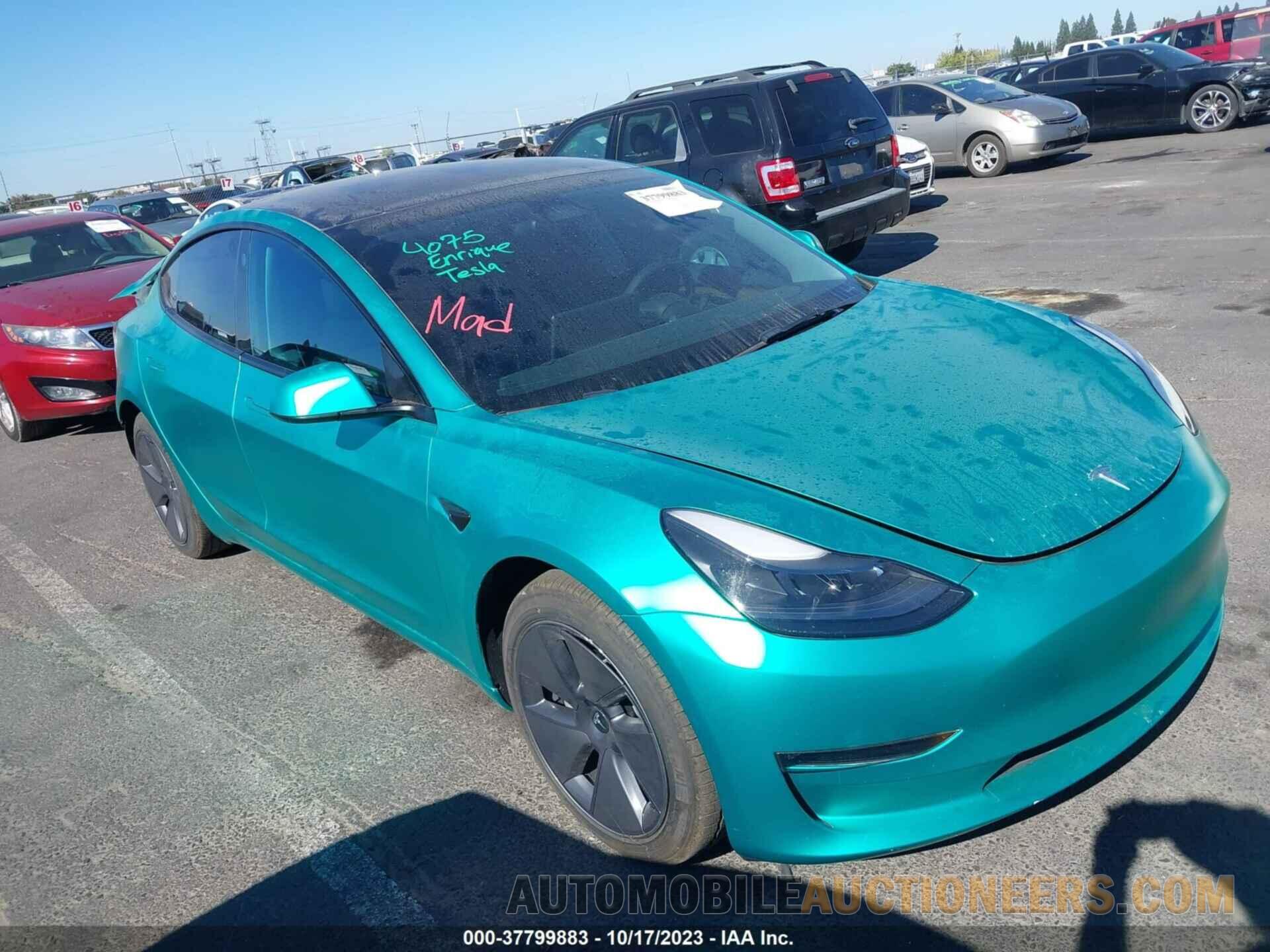 5YJ3E1EB0NF126172 TESLA MODEL 3 2022