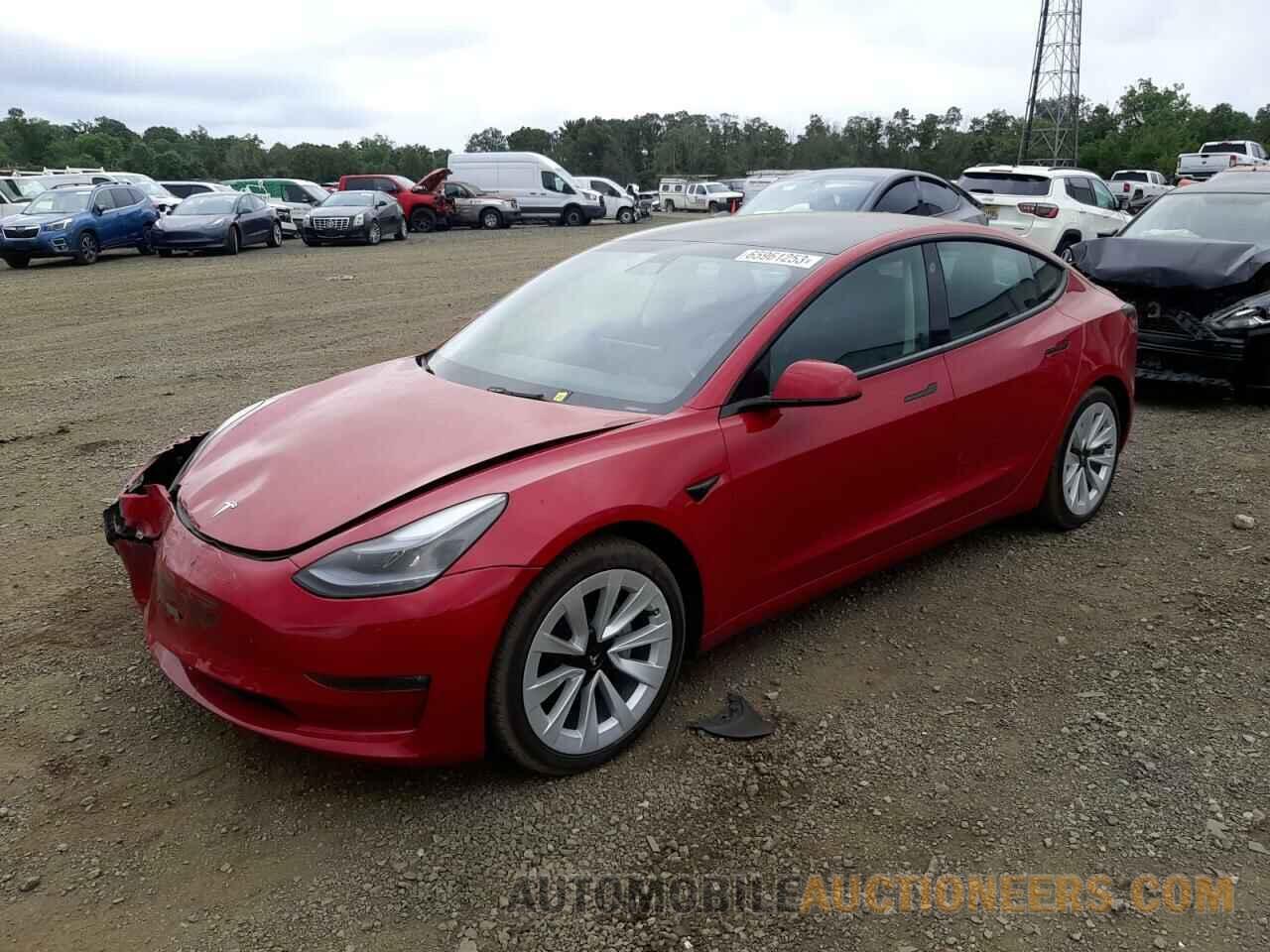 5YJ3E1EB0NF127273 TESLA MODEL 3 2022