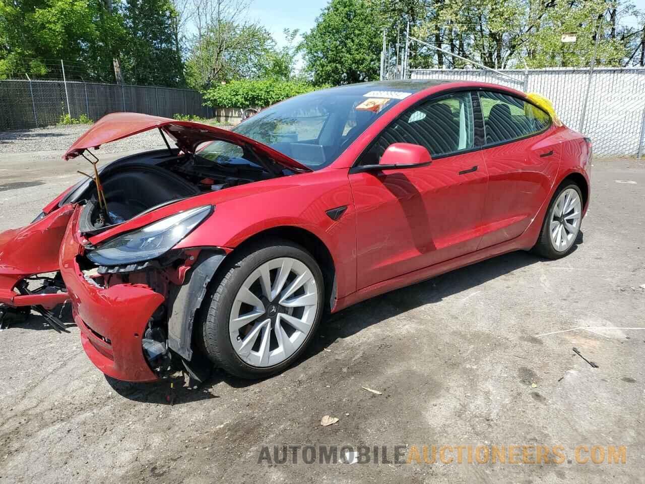 5YJ3E1EB0NF128133 TESLA MODEL 3 2022