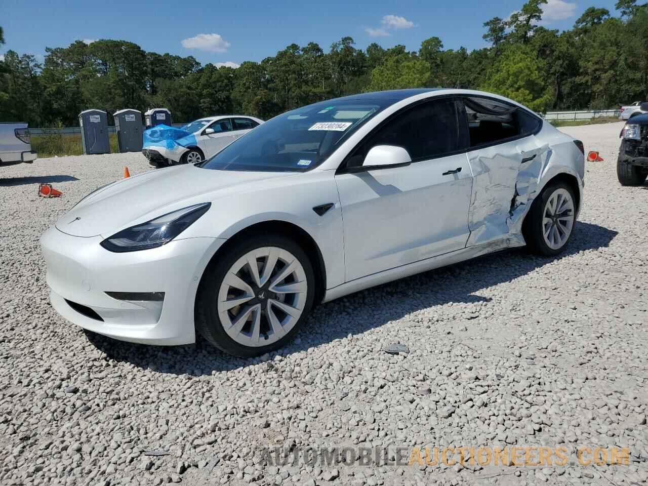 5YJ3E1EB0NF129315 TESLA MODEL 3 2022