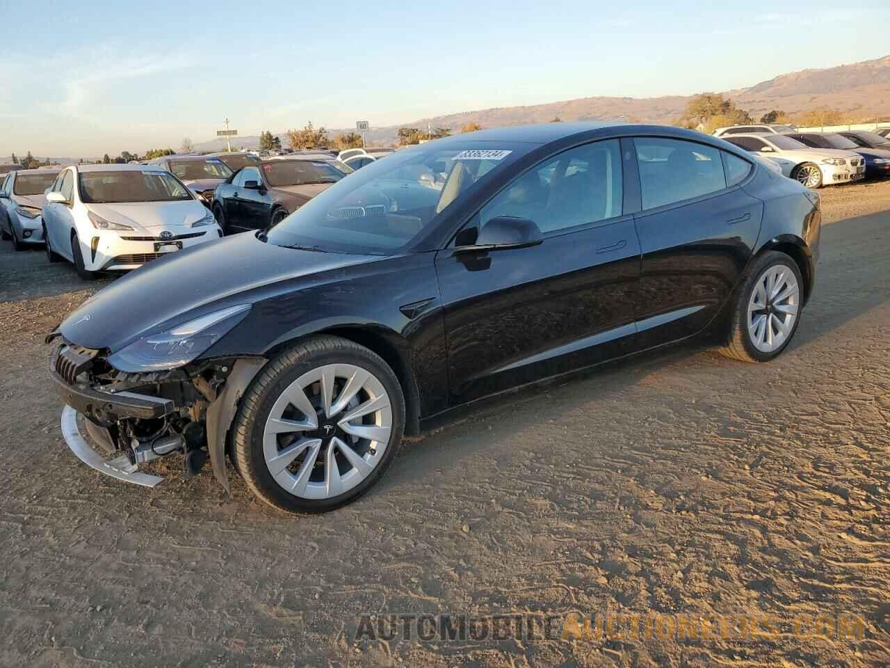 5YJ3E1EB0NF130660 TESLA MODEL 3 2022