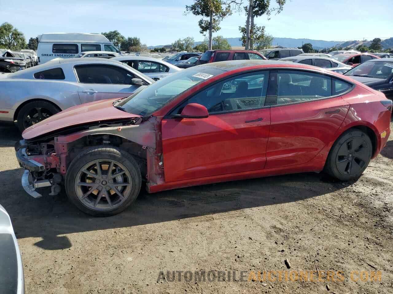 5YJ3E1EB0NF133770 TESLA MODEL 3 2022