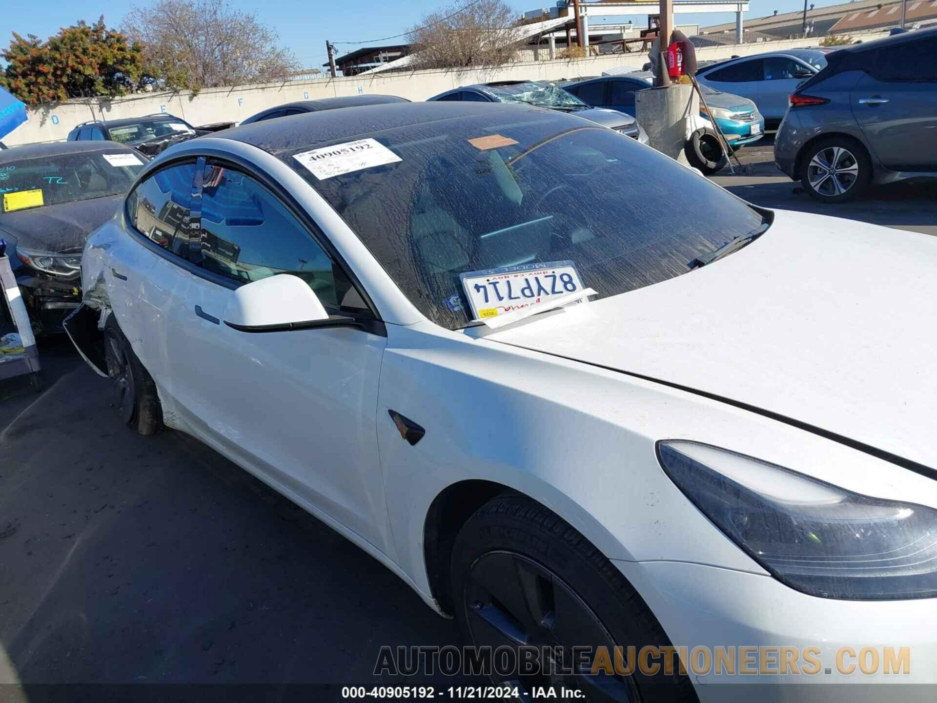 5YJ3E1EB0NF159592 TESLA MODEL 3 2022