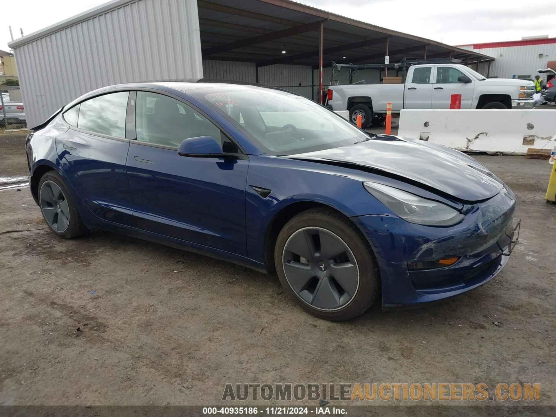 5YJ3E1EB0NF165151 TESLA MODEL 3 2022