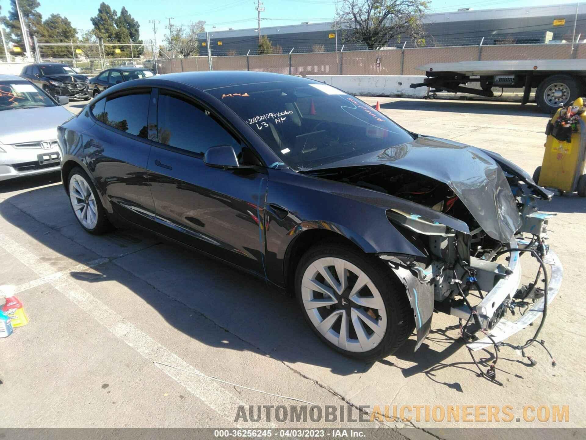 5YJ3E1EB0NF177056 TESLA MODEL 3 2022