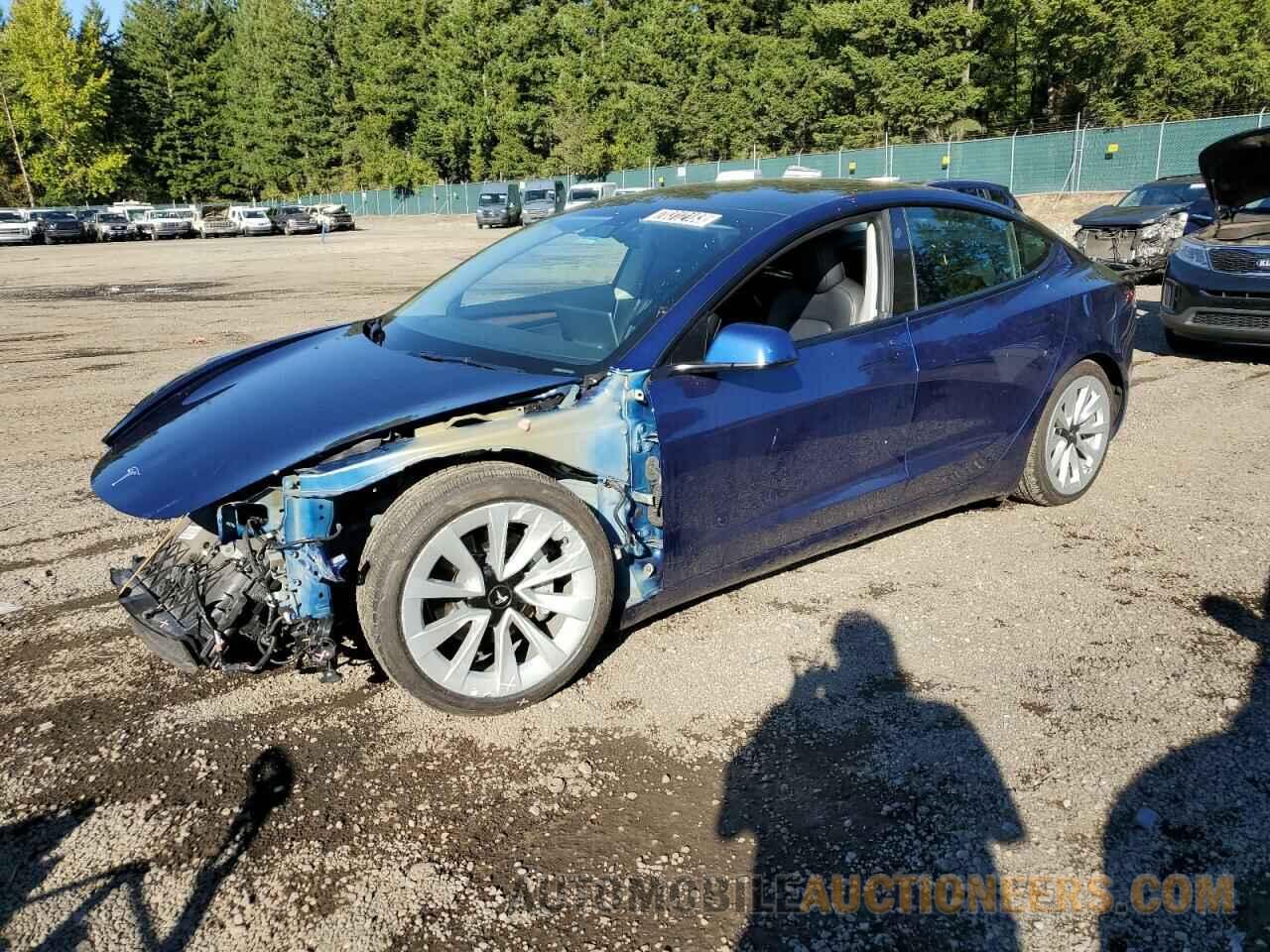 5YJ3E1EB0NF186596 TESLA MODEL 3 2022