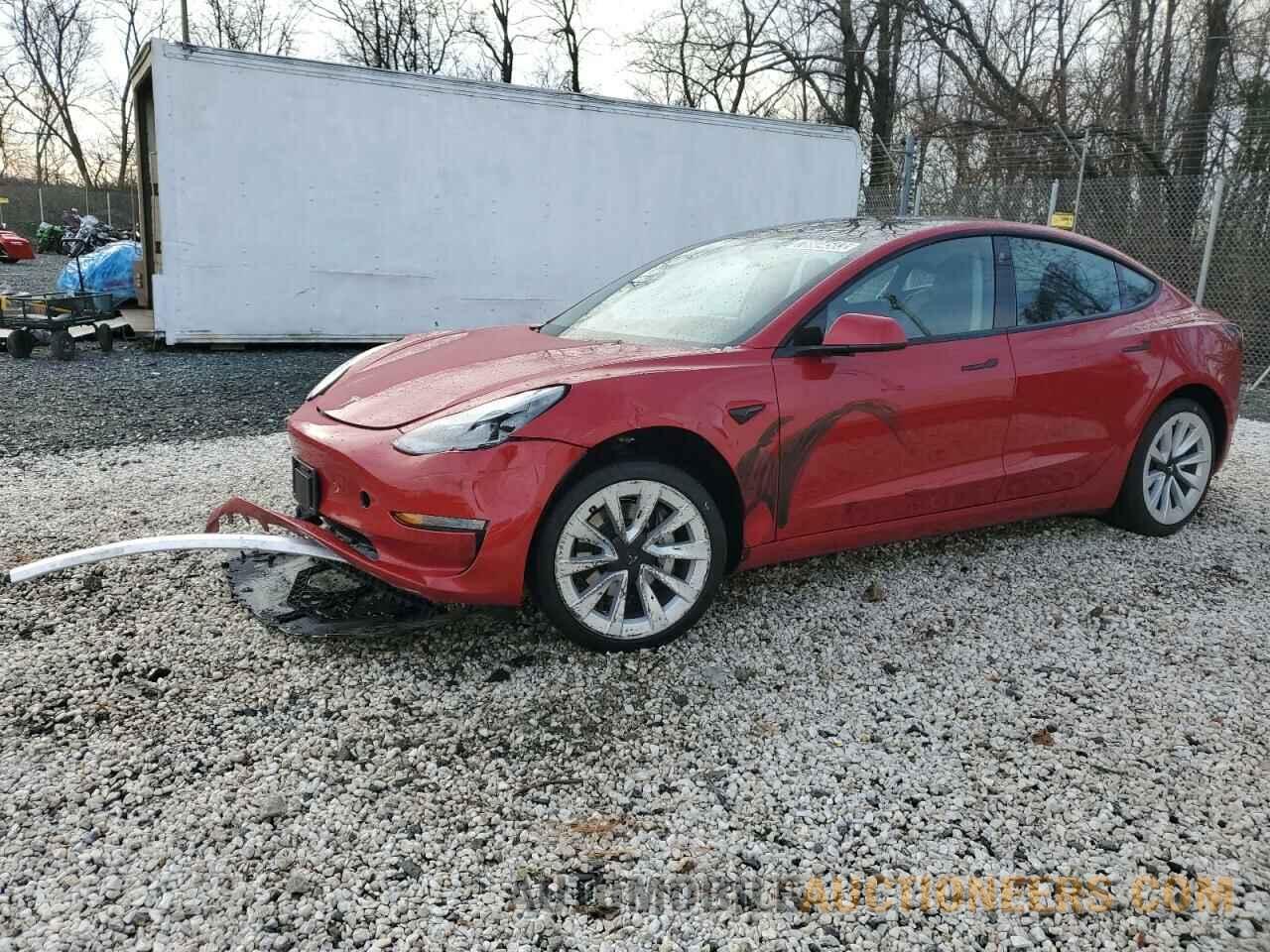 5YJ3E1EB0NF189207 TESLA MODEL 3 2022