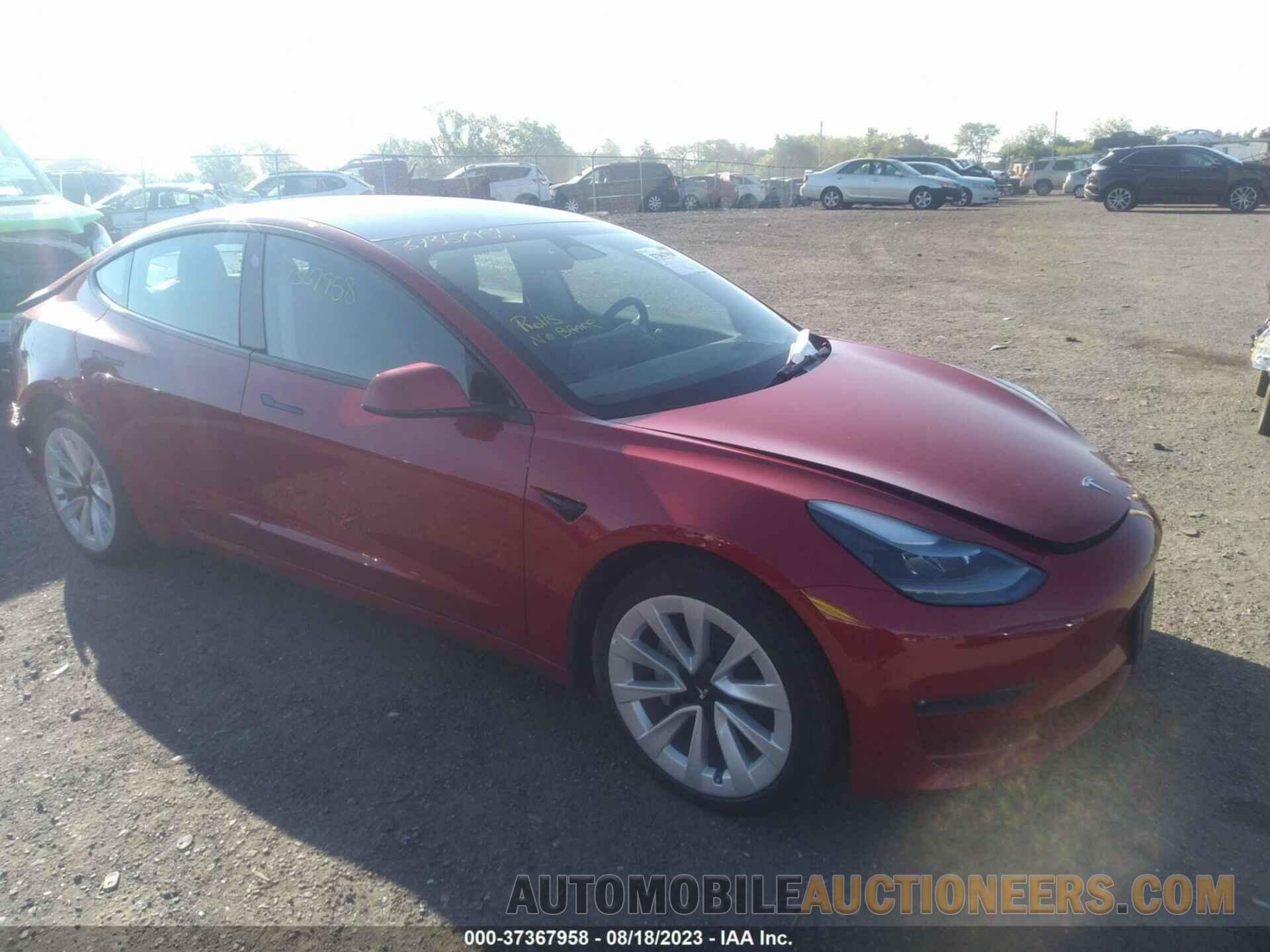 5YJ3E1EB0NF192317 TESLA MODEL 3 2022