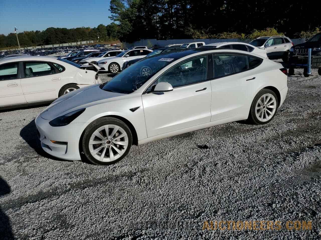 5YJ3E1EB0NF192527 TESLA MODEL 3 2022