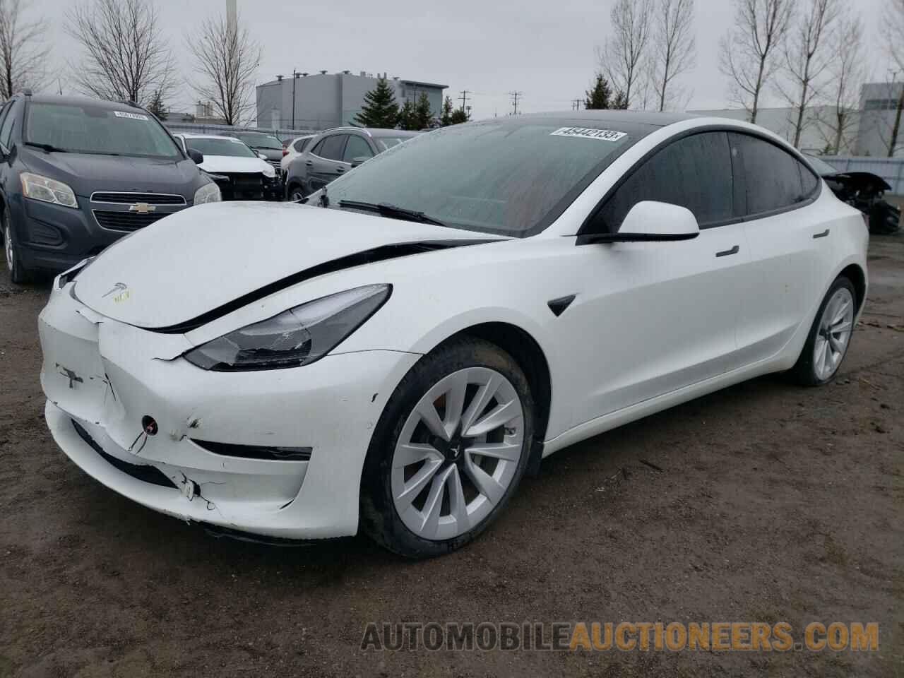 5YJ3E1EB0NF201565 TESLA MODEL 3 2022