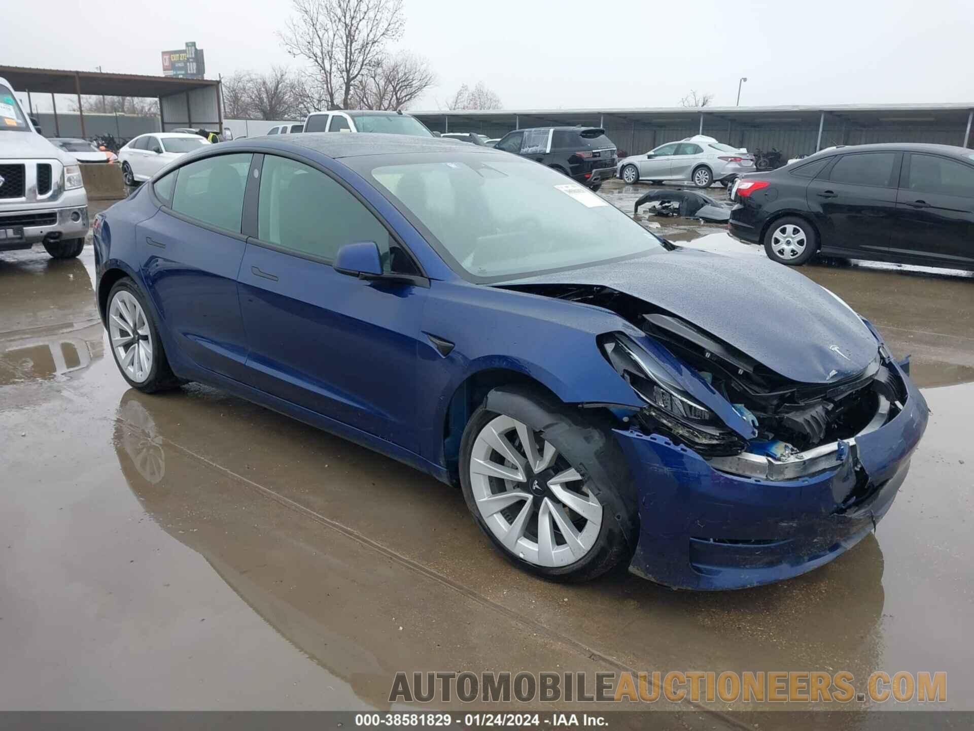 5YJ3E1EB0NF204031 TESLA MODEL 3 2022