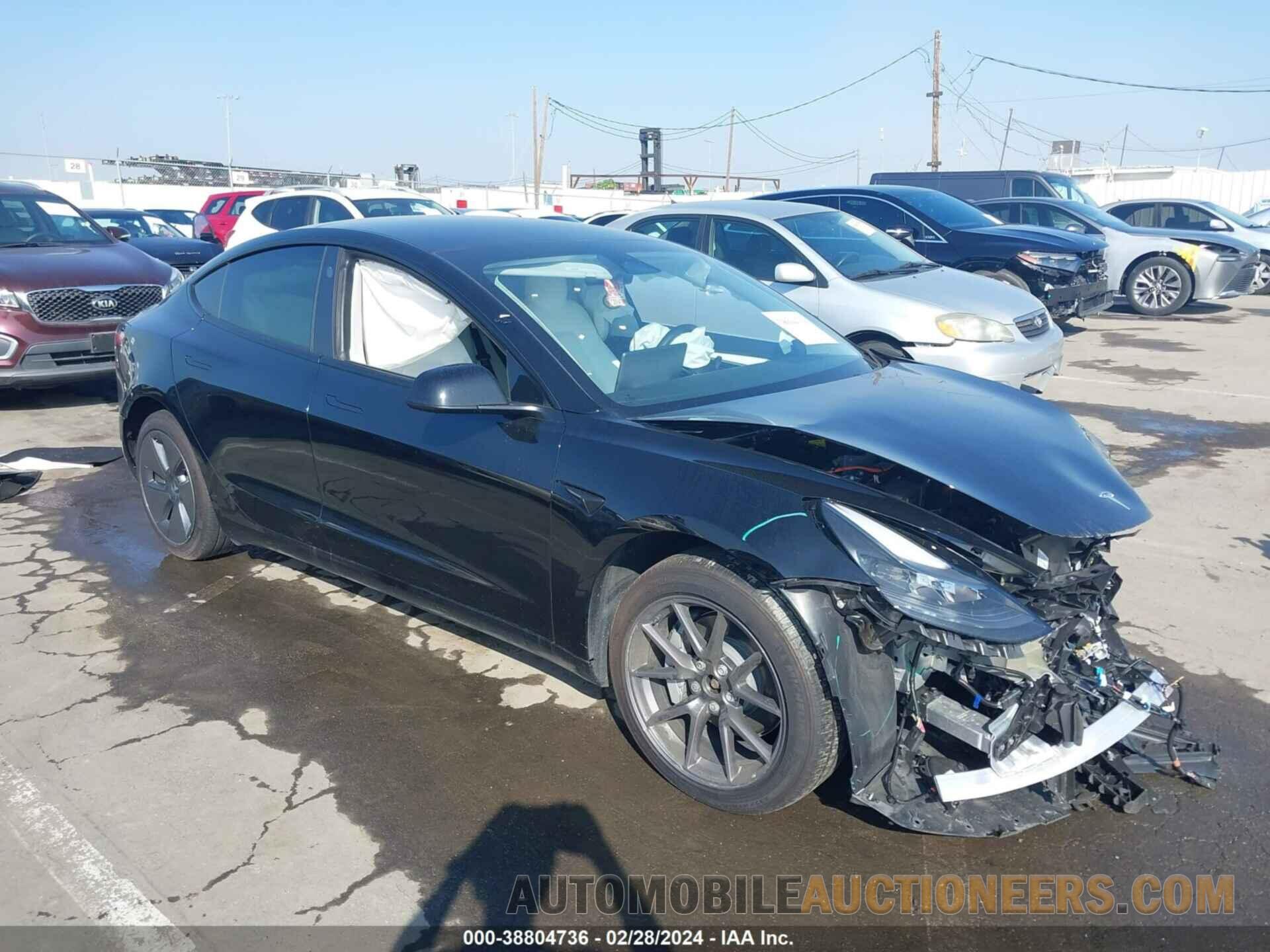 5YJ3E1EB0NF204224 TESLA MODEL 3 2022