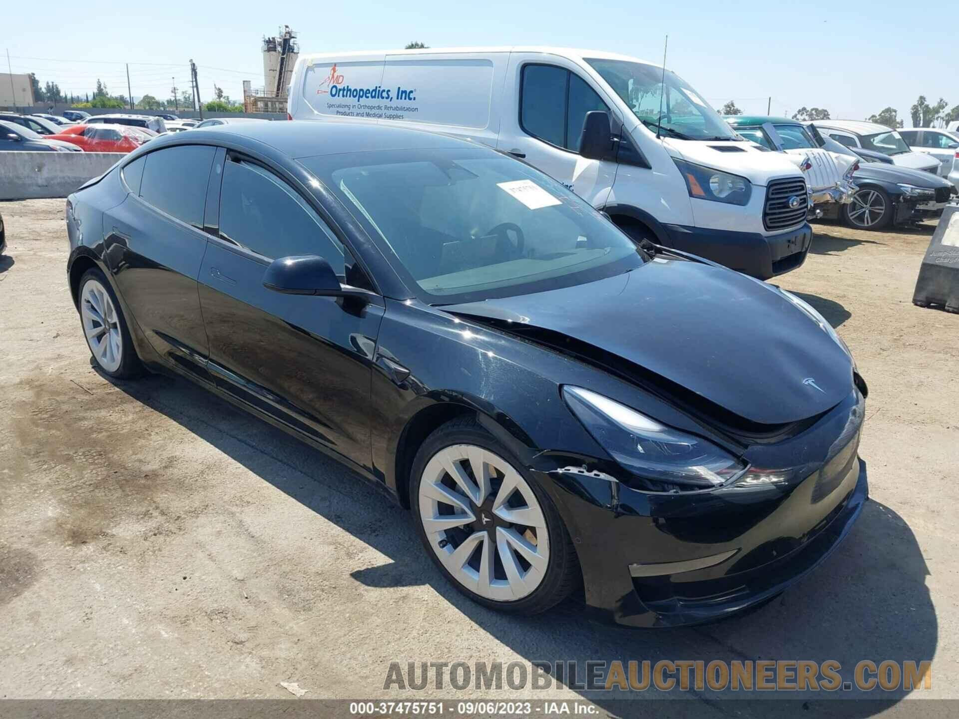 5YJ3E1EB0NF209827 TESLA MODEL 3 2022