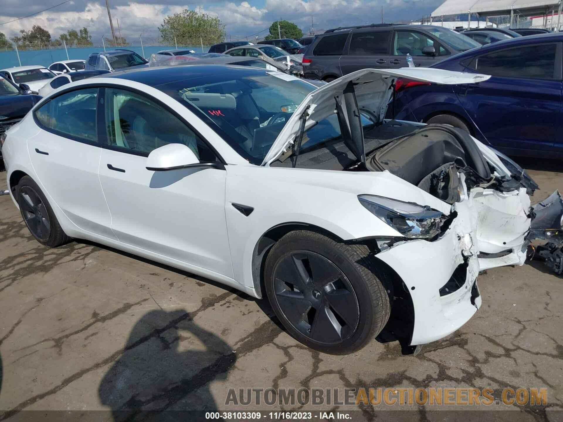 5YJ3E1EB0NF210542 TESLA MODEL 3 2022