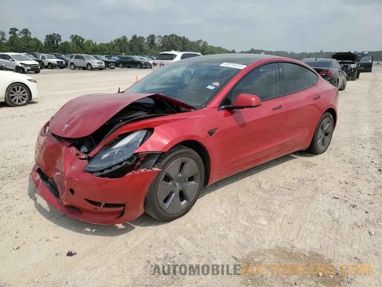 5YJ3E1EB0NF250636 TESLA MODEL 3 2022