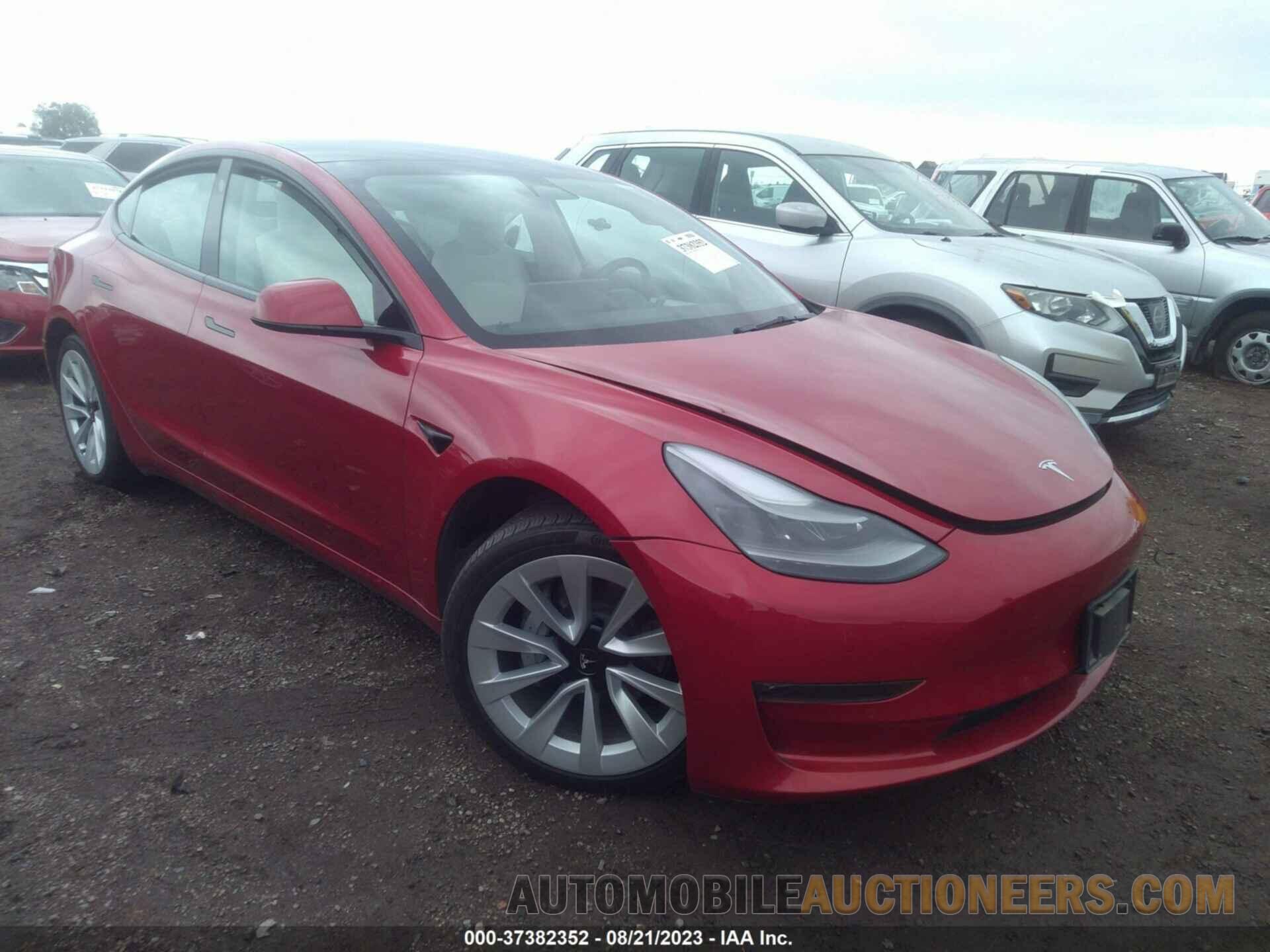 5YJ3E1EB0NF253214 TESLA MODEL 3 2022