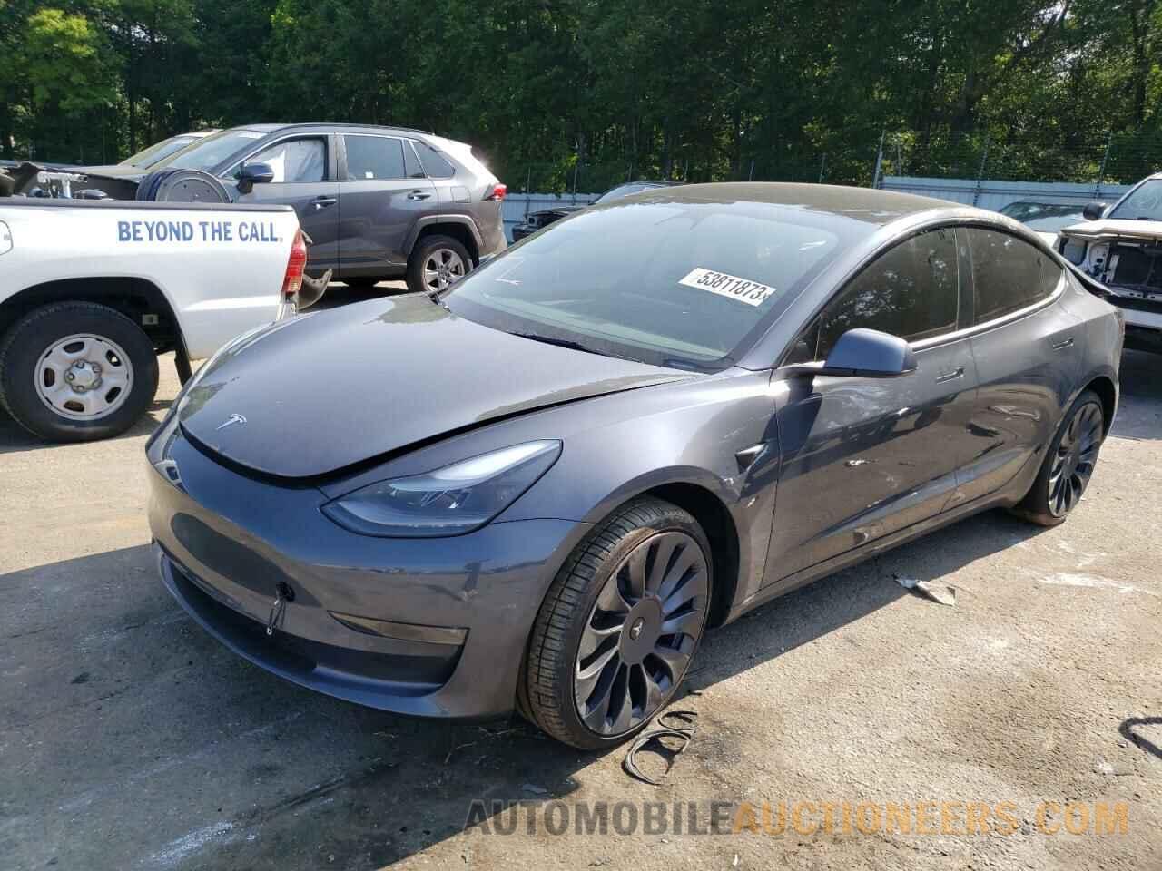 5YJ3E1EB0NF256985 TESLA MODEL 3 2022