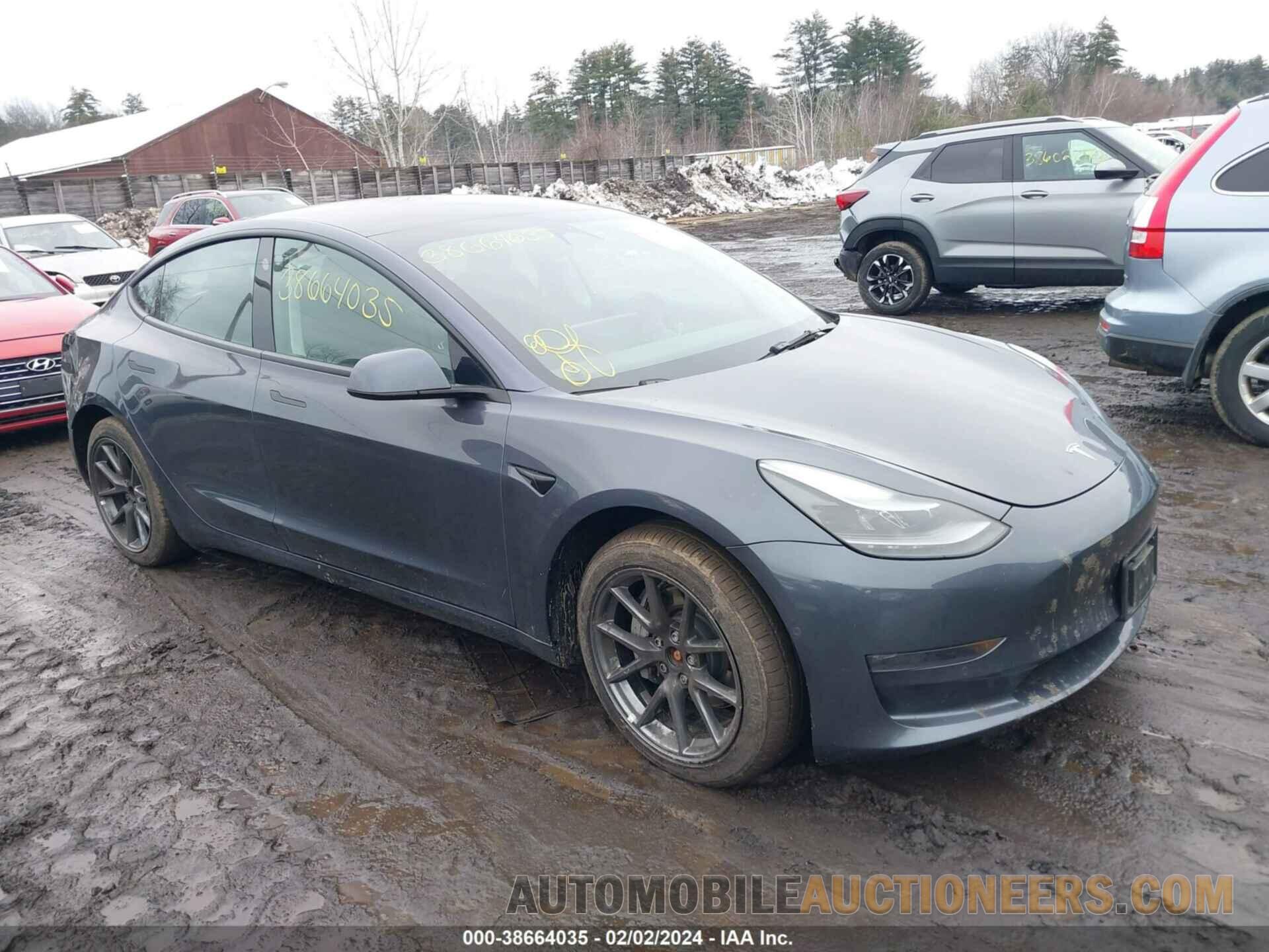 5YJ3E1EB0NF257375 TESLA MODEL 3 2022