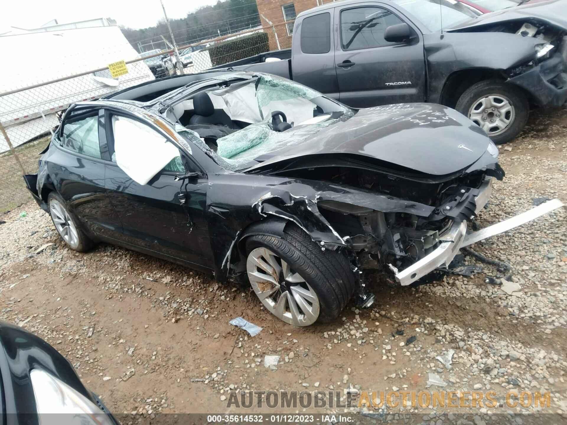 5YJ3E1EB0NF263838 TESLA MODEL 3 2022