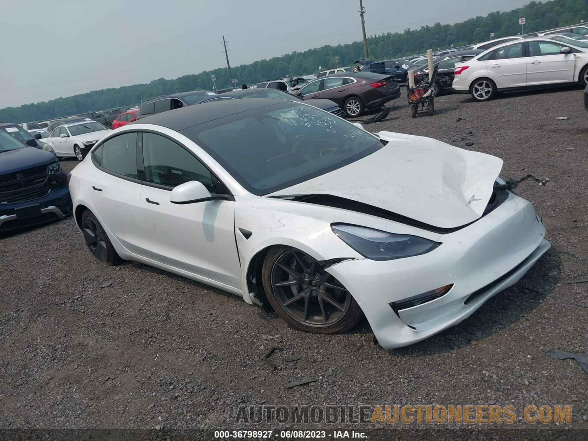 5YJ3E1EB0NF274533 TESLA MODEL 3 2022