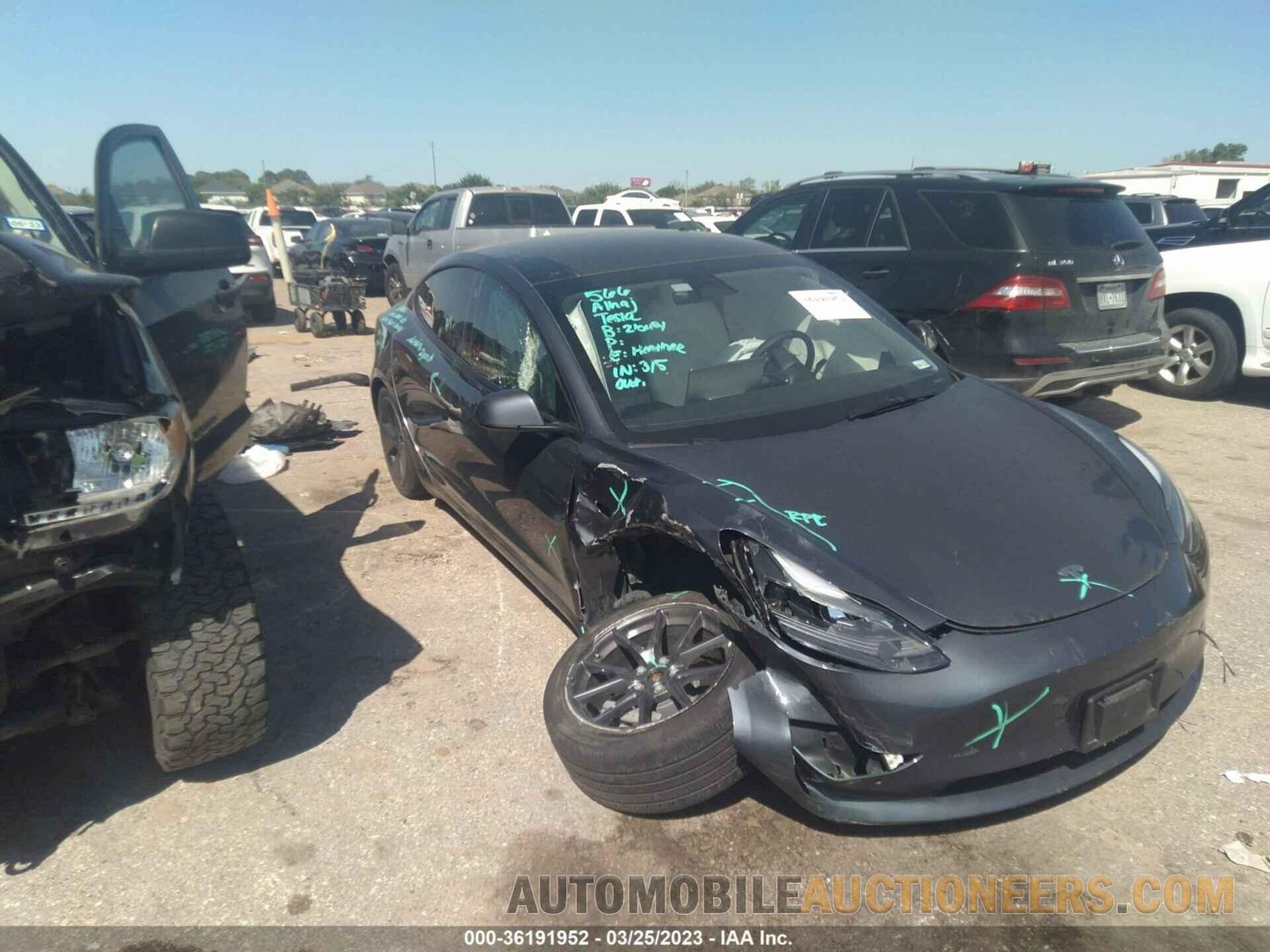 5YJ3E1EB0NF276069 TESLA MODEL 3 2022