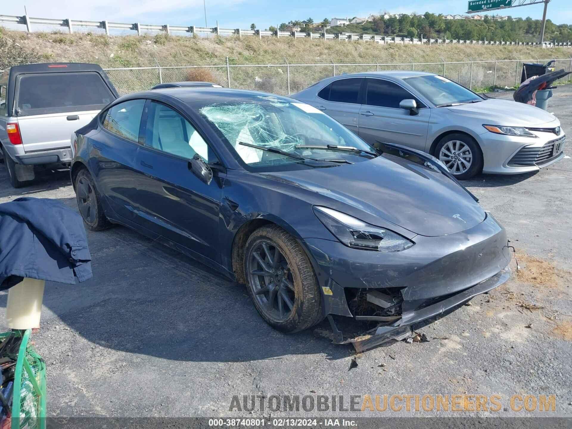 5YJ3E1EB0NF277870 TESLA MODEL 3 2022